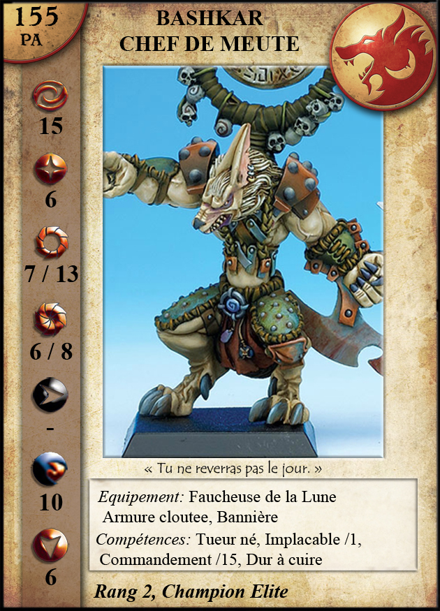 Bashkar, Chef de Meute